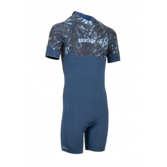 Beuchat Atoll shorty BZ Seaweed herre 2 mm blå Beuchat Atoll shorty BZ Seaweed herre 2 mm blå
