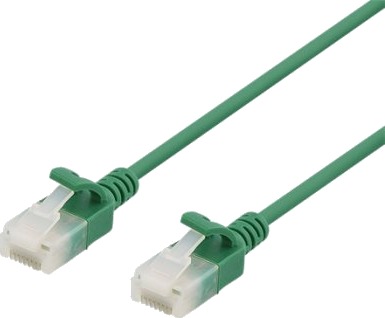 Cat6a U/UTP nettverkskabel tynn RJ45 grønn 500MHz 2M