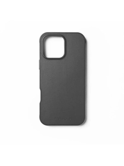 Mujjo Shield Deksel iPhone 16 Pro Max med Velore-skinn og MagSafe - Svart Mujjo Shield Deksel iPhone 16 Pro Max med Velore-skinn og MagSafe - Svart