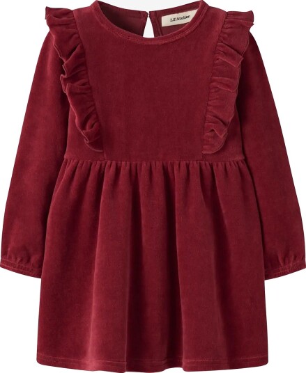 Lil"Atelier Nmfsaga Sag Ls Dress Lil BIKING RED 92 Lil"Atelier Nmfsaga Sag Ls Dress Lil BIKING RED 92
