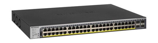 Netgear GS752TPP 48-Port Gigabit PoE+ Smart Switch w/ optional Remote/Cloud Management and 4 SFP Ports (760W) (0606449131574)