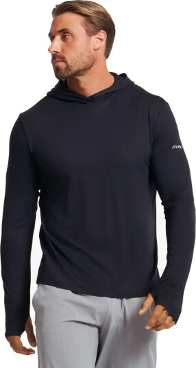 Revolutionrace Herre Overdeler Langermede skjorter Impulse Active Hoodie Herre Black XL