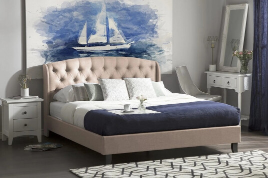 Bordeau Dobbeltseng 140 \| 200 cm Beige