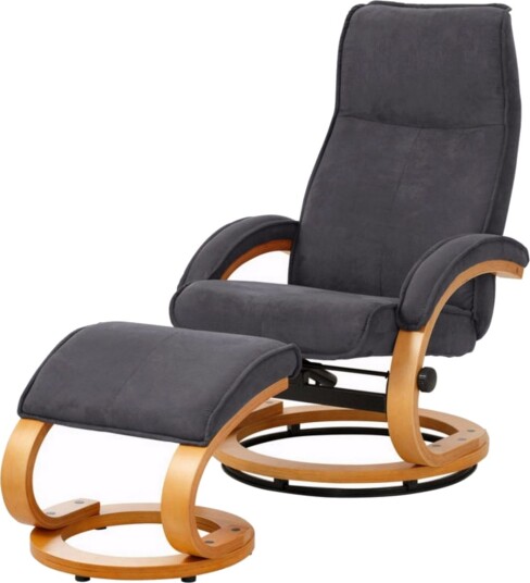 Reclinerstol Loft24 Pasha reclinerstol mikrofiber Grå Reclinerstol Loft24 Pasha reclinerstol mikrofiber Grå