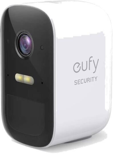 Eufy EufyCam 2C 1080p WiFi Overvåkningskamera Hvit - Utendørs og Innendørs