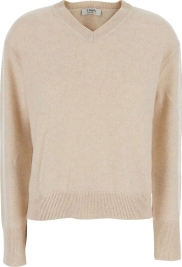 Max Mara Dame Strikkevarer Beige XL,