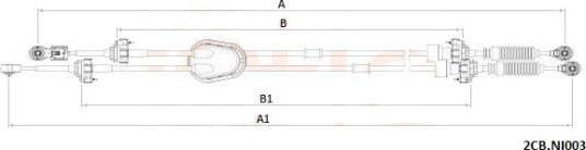 Kabel, girmekanisme COFLE 92.2CB.NI003