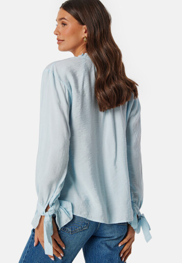 Pieces Pcmarica LS Shirt Light Blue S