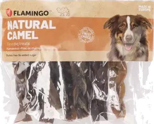 Flamingo Kamelskinn Nature Snack 200 g - Hundemat