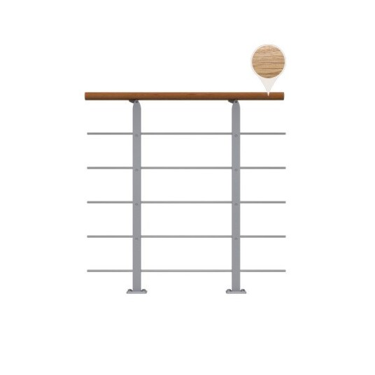 Dolle Gelender Til Repos Design Eik Oljet Forlengelse Kit Pearl Grey