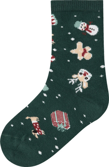 Name It Nmnvismas Sock Green 22 24
