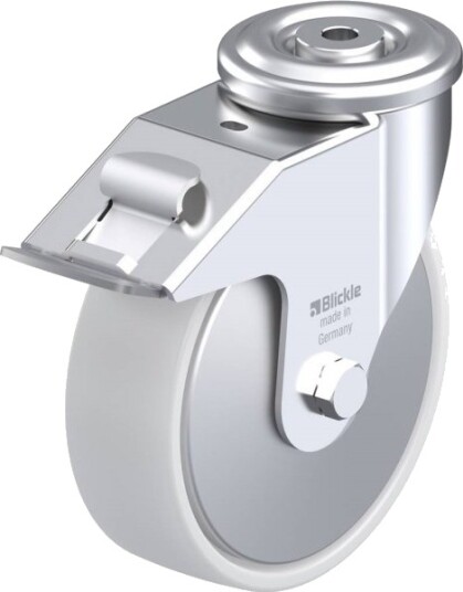 Blickle 749763 Ler-Po 160R-Fi-Fa Styrehjul Med Brems Hjuldiameter 160 Mm Bæreevne (Maks) 300 Kg 1 Stk