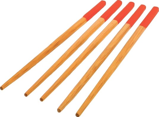 Dexam Spisepinner School Of Wok Sett med 5 par bambus Brun