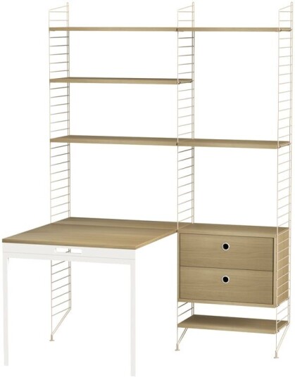 String kontor eik & beige Kombinasjon E