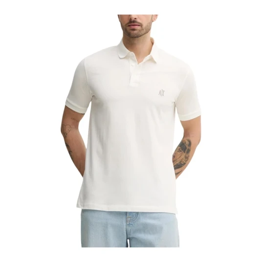 Armani Exchange Polo Shirt - White - XS Armani Exchange Polo Shirt - White - XS