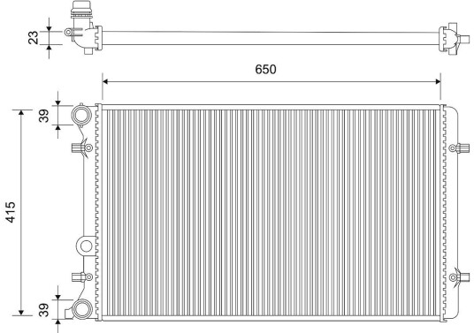 Radiator VALEO 701541 Radiator VALEO 701541