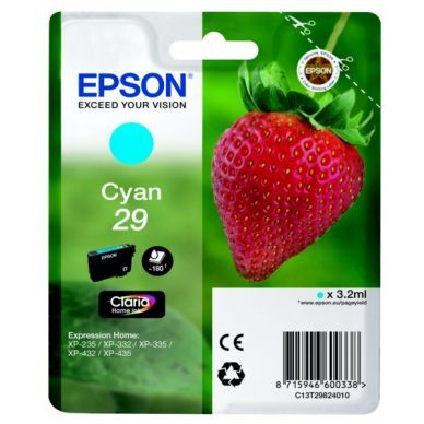 Epson Epson 29 Blekkpatron cyan T2982 Epson Epson 29 Blekkpatron cyan T2982