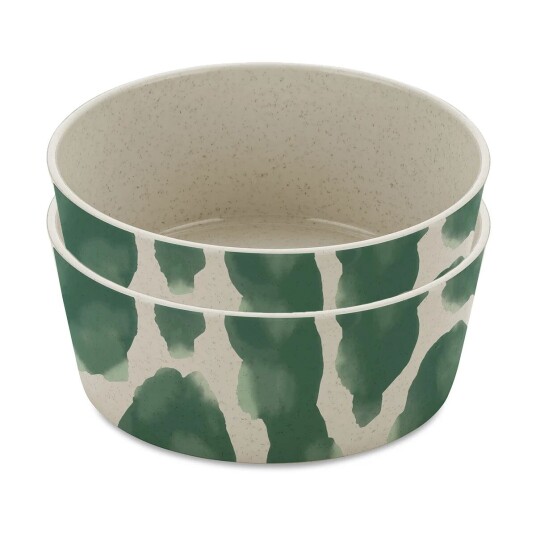Koziol Connect skål Ø 15,5 cm 2-pakning Monstera splash