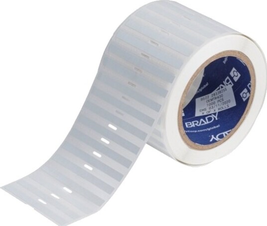 Brady Tht 289 492 2 Wt Hvit Selvklebende Skriveretikett Utstanset Etikett Polyester Trermisk Overføring Akryl