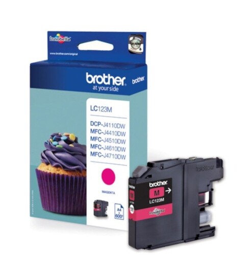 Brother LC123M Blekkpatron Magenta