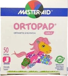 Masteraid Ortopad øyeplaster jenter junior/small 50 stk Masteraid Ortopad øyeplaster jenter junior/small 50 stk