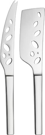 Nuova osteknivset 2 deler blankt stål - 24/27,5 cm