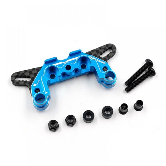 Yeah Racing TAMB-006BU ALUMINUM & GRAPHITE DAMPER MOUNT F / R