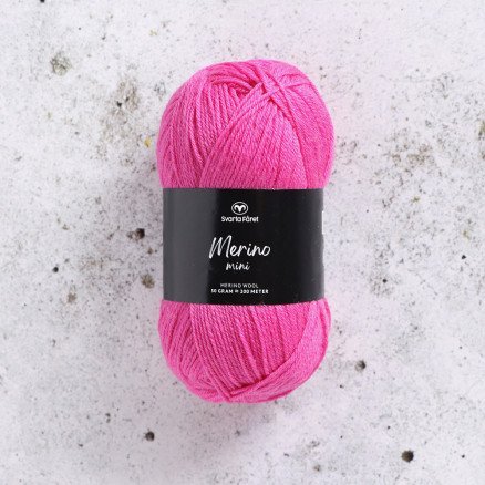 Svarta Fåret Merino Minigarn 115 Rose Reed