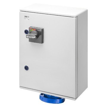FIXED VERTICAL SOCKET OUTLET - SURFACE MOUNTING - MINIATURE CIRCUITE BREAKER -3P+E 125A 230V 9H - IP FIXED VERTICAL SOCKET OUTLET - SURFACE MOUNTING - MINIATURE CIRCUITE BREAKER -3P+E 125A 230V 9H - IP