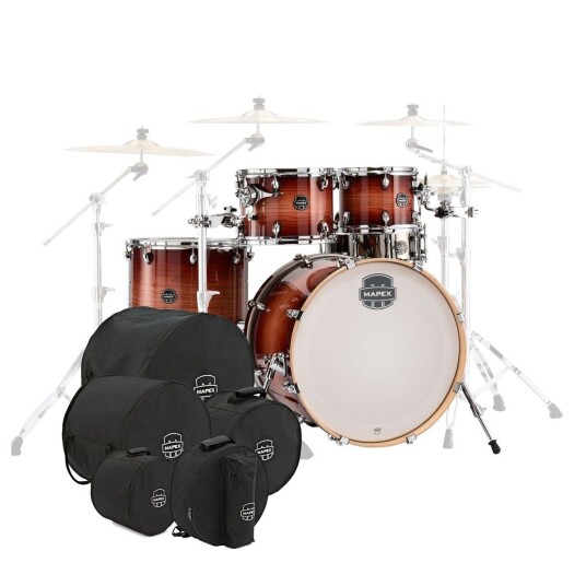 Mapex Armory 22 LA Fusion 5pc Shell Pack w/Bag Set Redwood Burst Mapex Armory 22 LA Fusion 5pc Shell Pack w/Bag Set Redwood Burst