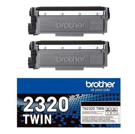 Brother TN 2320 TWIN - Laser toner Svart