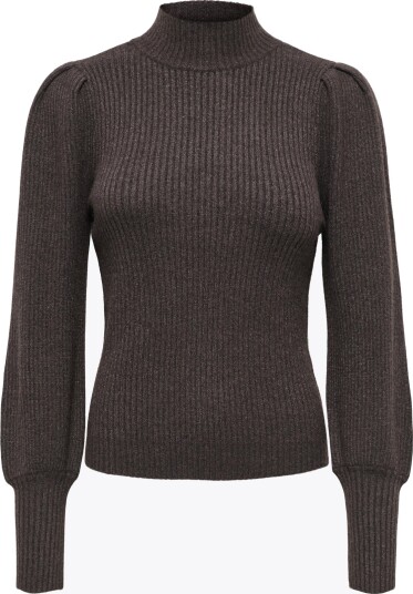 Only Katia Long Sleeve Highneck Pullover Knit Brun M