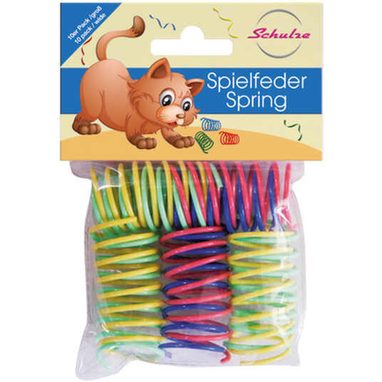 Cat Toy Spring 10-pakning med blandede farger Cat Toy Spring 10-pakning med blandede farger