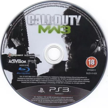 Call of Duty: Modern Warfare 3 PS3 spill Call of Duty: Modern Warfare 3 PS3 spill