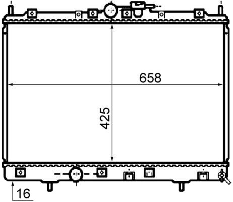 MAHLE CR 1073 000S Radiator, motorkjøling