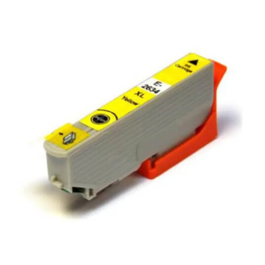 Epson 26XL T2634 Y blekkpatron - Kompatibel - Gul 12 ml Epson 26XL T2634 Y blekkpatron - Kompatibel - Gul 12 ml