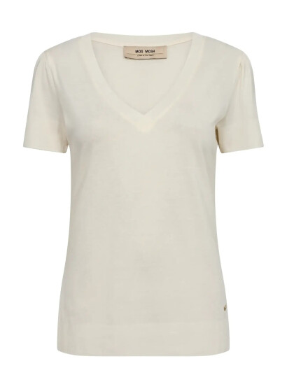 MOS MOSH Mmsink V-Ss Tee - Cream - XS