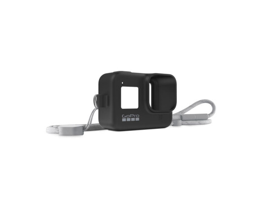 GoPro silikondeksel + halssnor (sort)