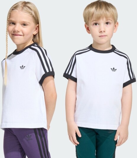 Adidas Originals 3 Stripes Tee   White   104