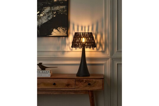 Dalino Bordlampe 47 cm E27 Svart