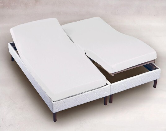 Turiform H-Splittlaken percale 65cm 180x200 Hvit