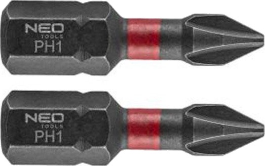 Neo Tools Slagbits Ph1 X 25 Mm, 2 Stk