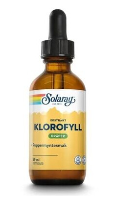 Solaray Klorofyll Dråper 59 Ml Solaray Klorofyll Dråper 59 Ml