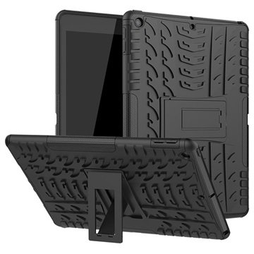 iPad 10.2 2019/2020/2021 Anti-Slip Hybrid-deksel med Stativ Svart