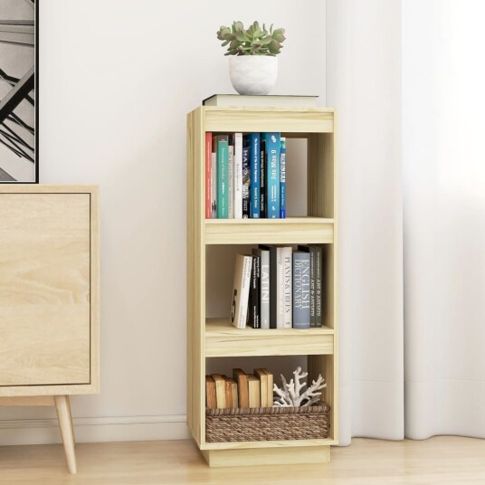 vidaXL Bokhylle/romdeler 40x35x103 cm heltre furu vidaXL Bokhylle/romdeler 40x35x103 cm heltre furu