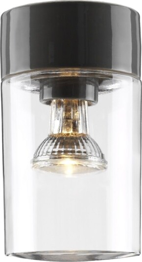 Opus 120/200 Taklampe  E27 IP54  Klart Glass  Grå