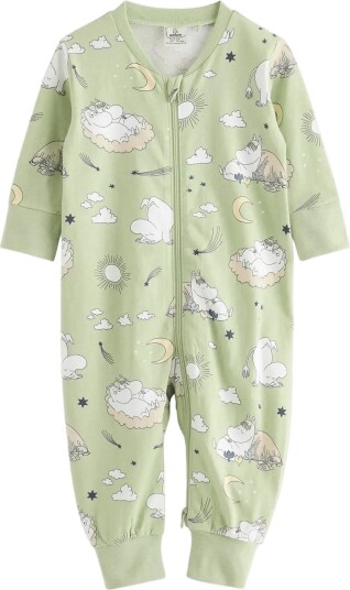 Lindex Moomin Sleepsuit   LIGHT DUSTY GREEN   62