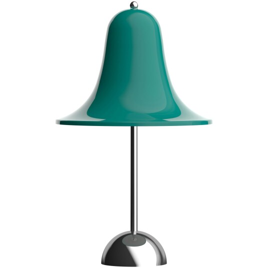 Verpan Pantop Bordlampe Bærbar Ø18 Krom / Dark Teal Verpan Pantop Bordlampe Bærbar Ø18 Krom / Dark Teal