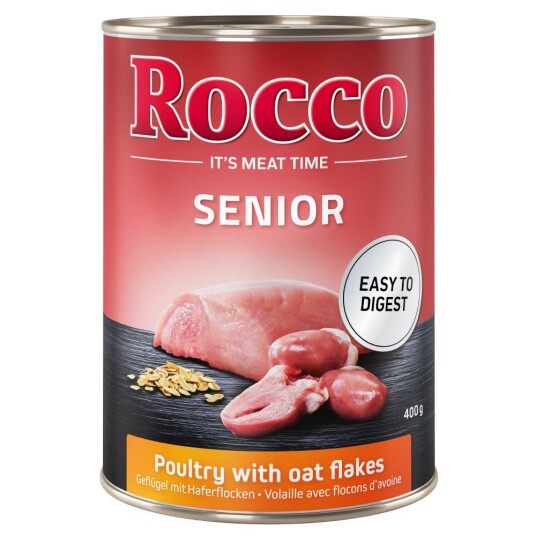 Rocco Senior 6 X 400 G Fjærkre & Havregryn