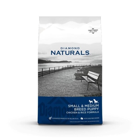 Diamond Naturals Small & Medium Breed Puppy Chicken & Rice Tørrfôr Til Valp 15 kg